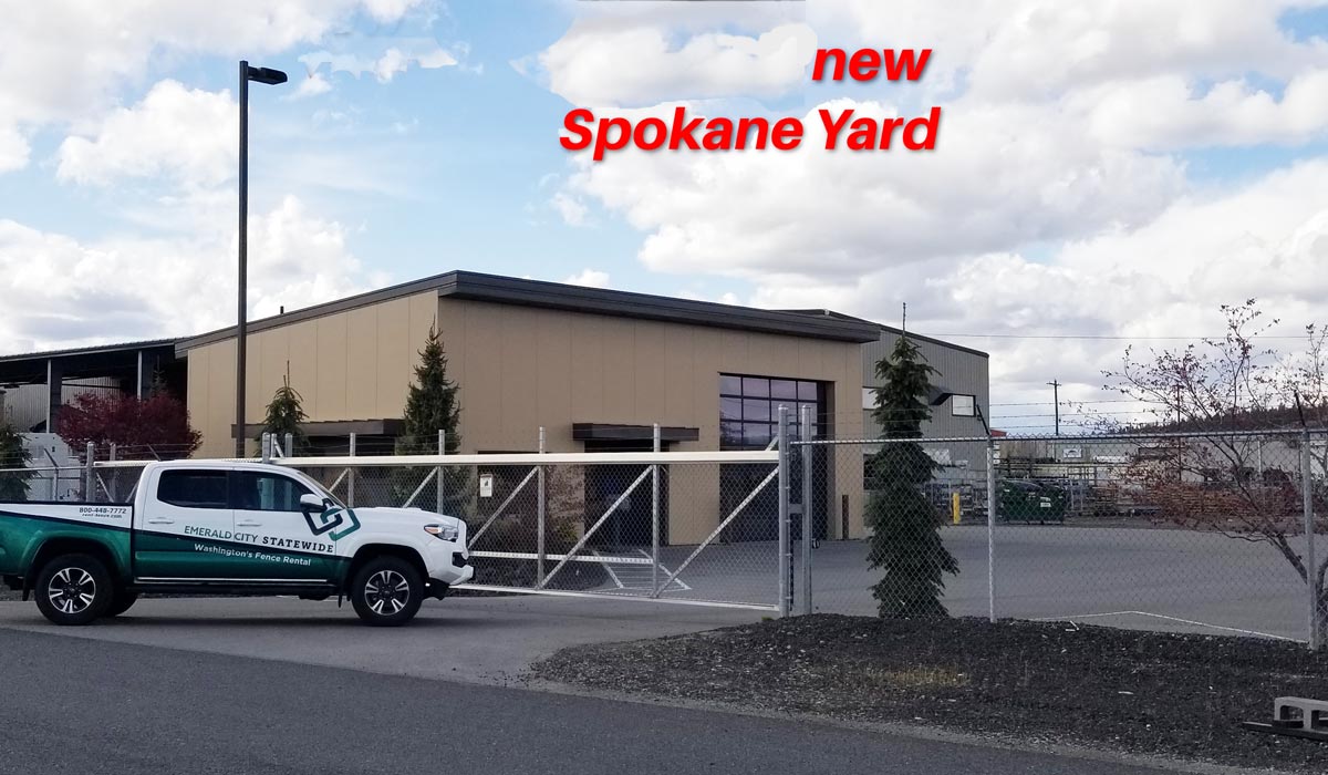 New Spokane fence rental yard